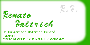 renato haltrich business card